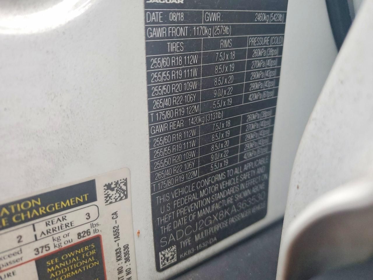 2019 Jaguar F-pace Premium