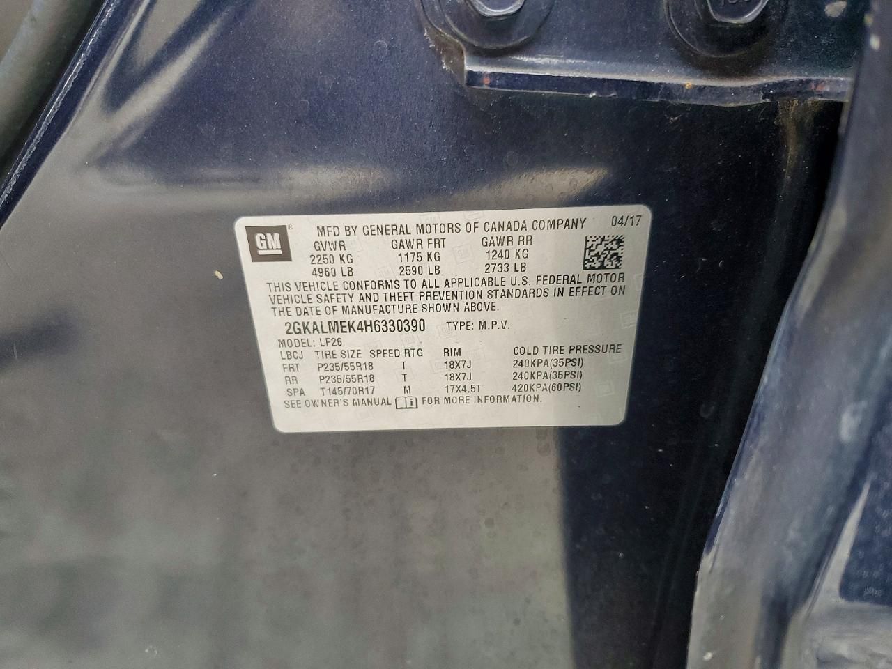 2017 GMC Terrain sle