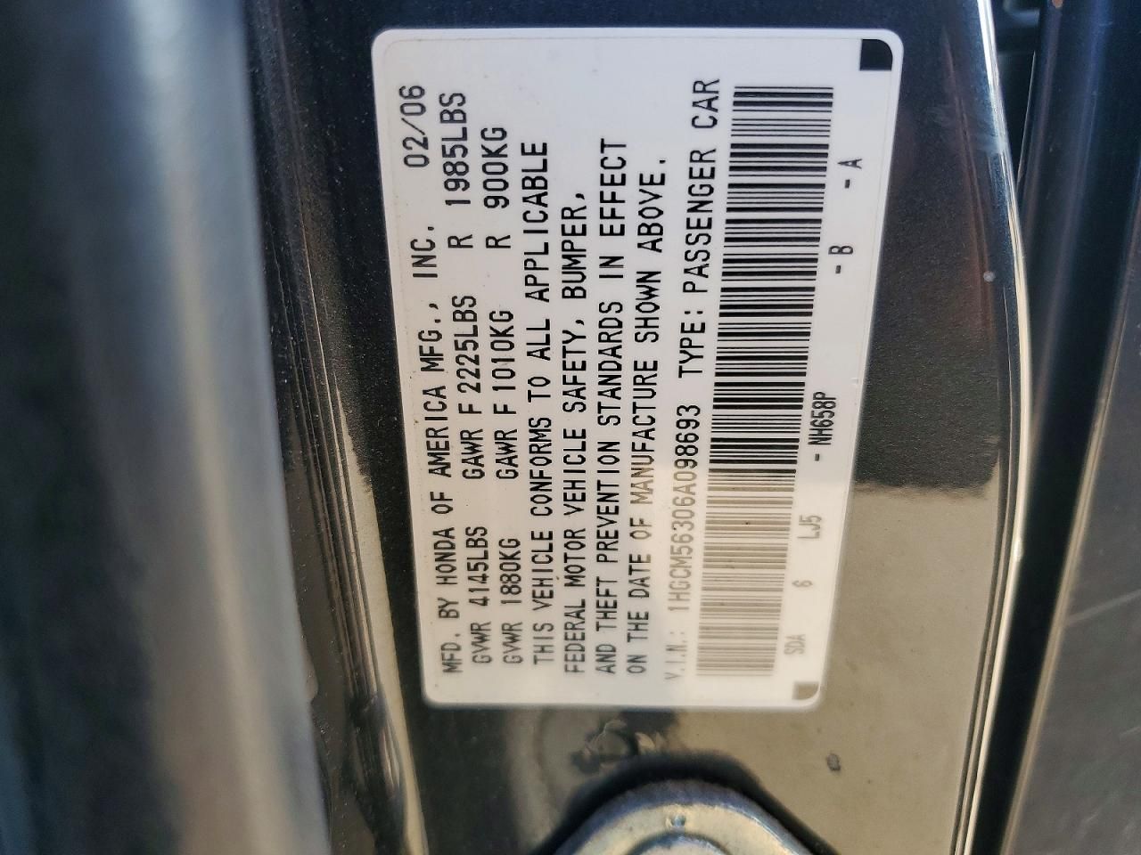 2006 Honda Accord se