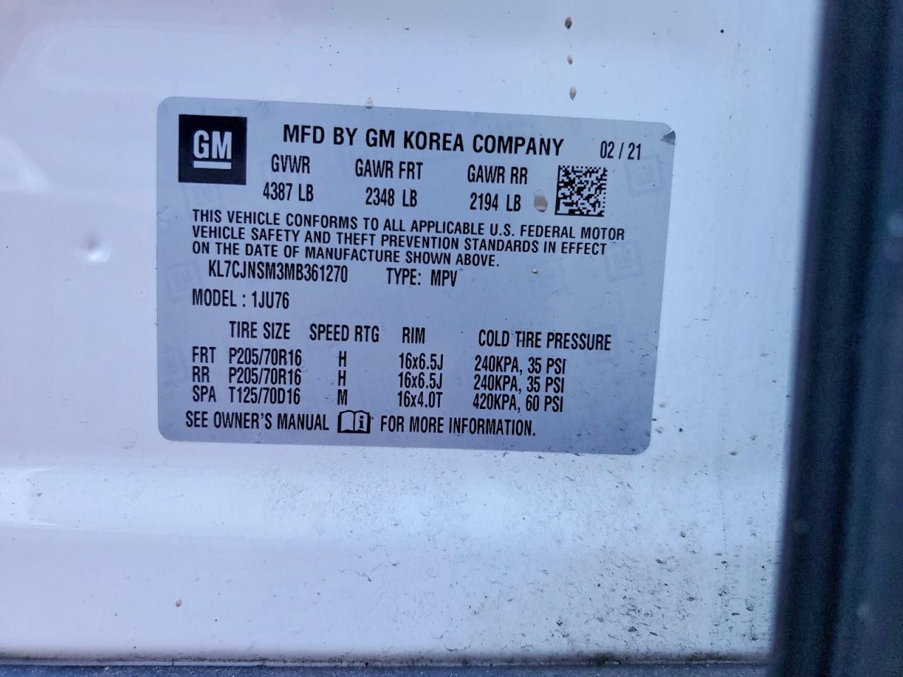 2021 Chevrolet Trax ls