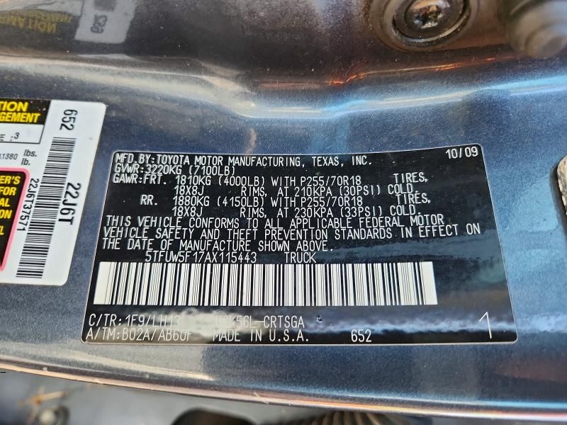 2010 Toyota Tundra Double Cab SR5