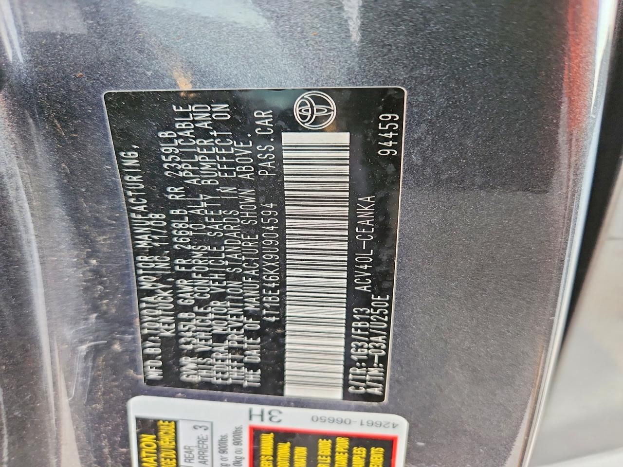 2009 Toyota Camry Base
