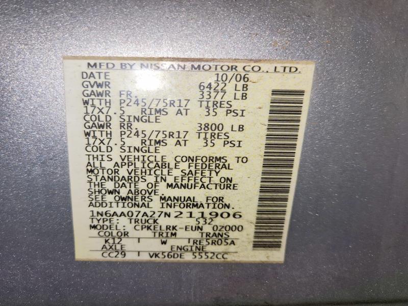 2007 Nissan Titan xe