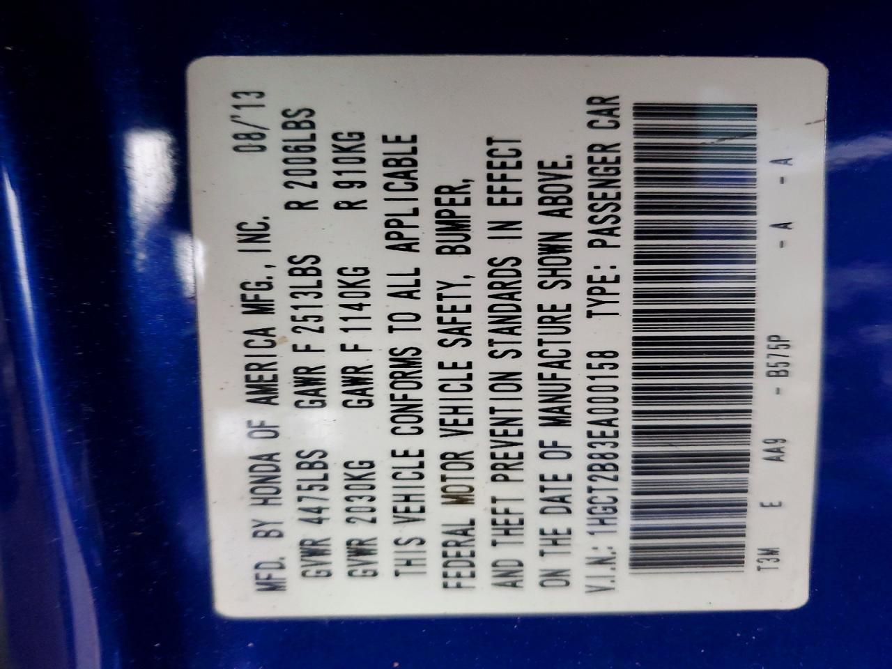 2014 Honda Accord exl