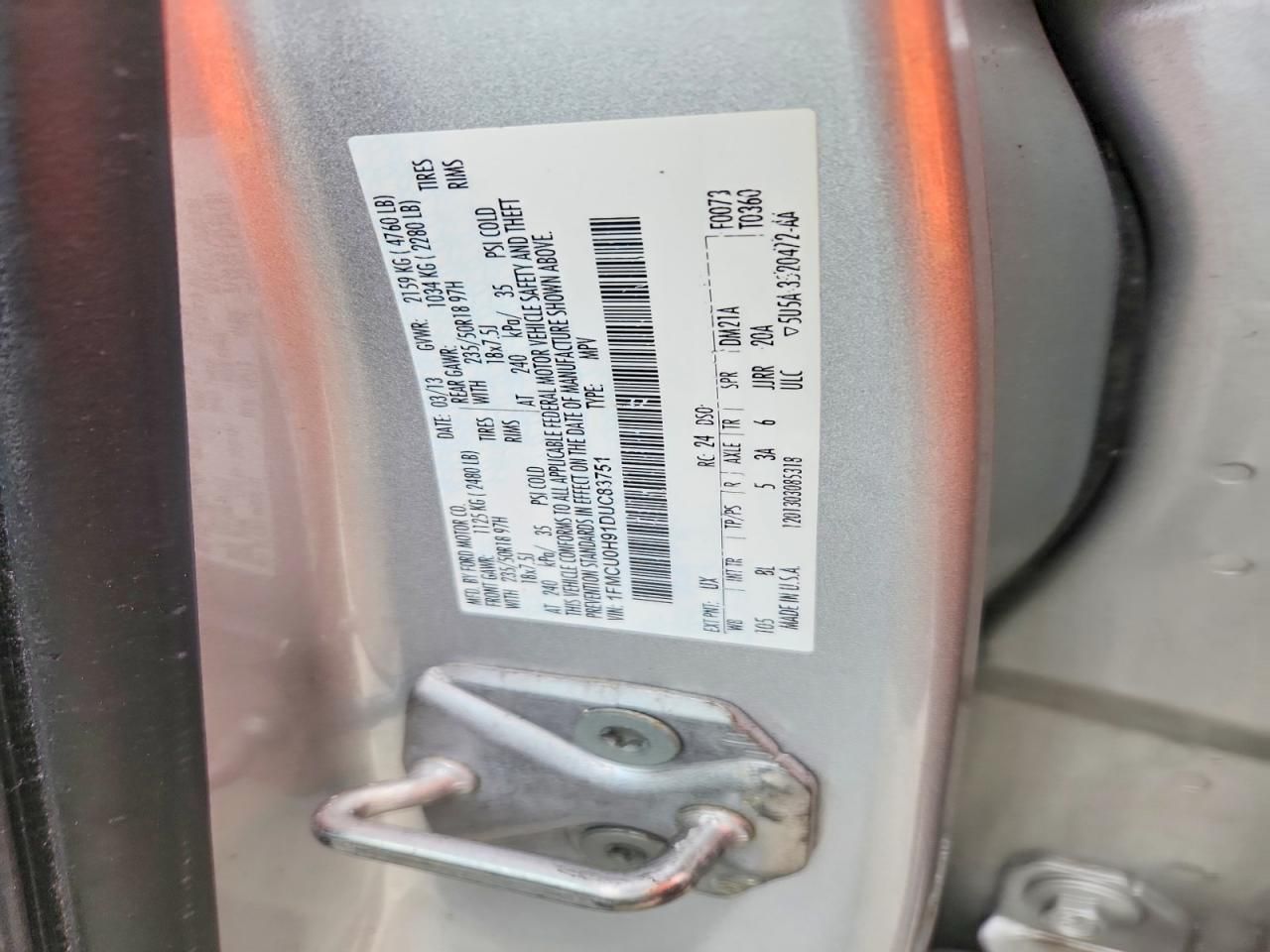 2013 Ford Escape sel