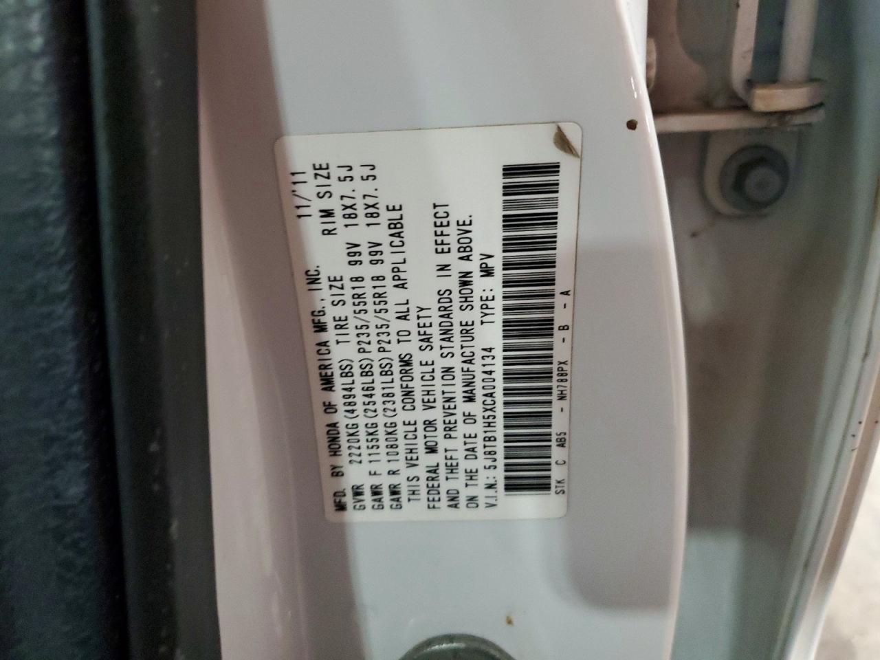 2012 Acura Rdx Technology
