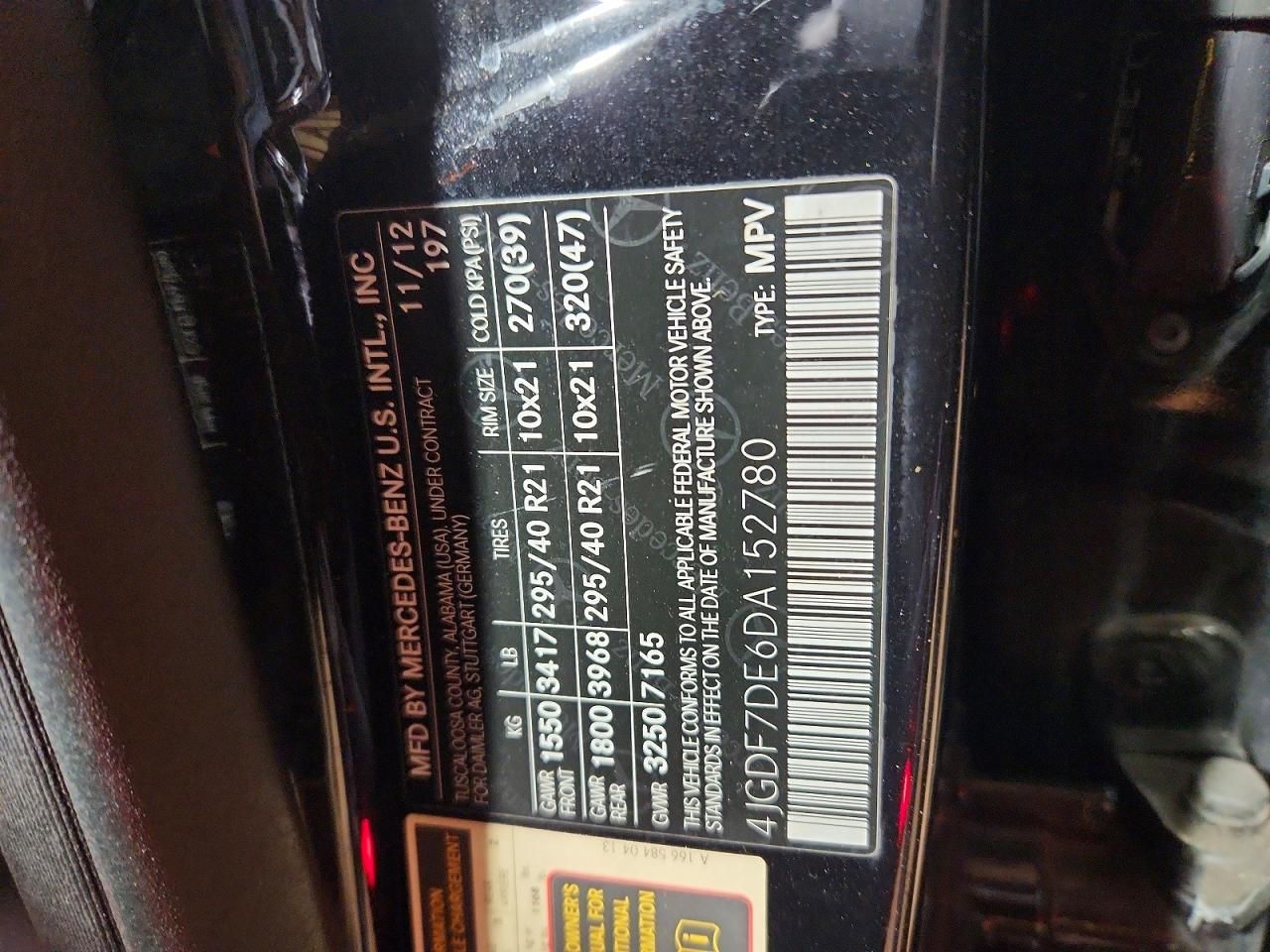 2013 Mercedes-Benz Gl 550 4matic