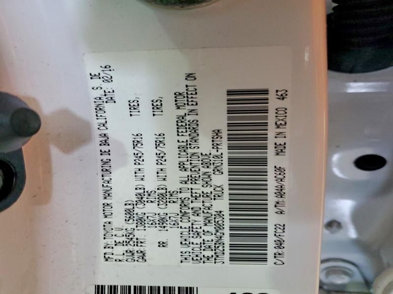 2016 Toyota Tacoma Double cab