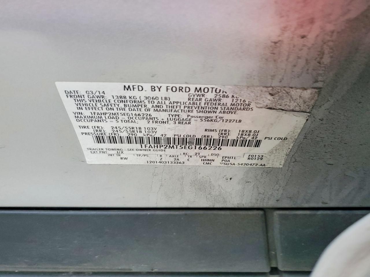 2014 Ford Taurus Police Interceptor