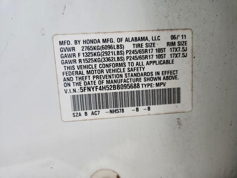 2011 Honda Pilot exl