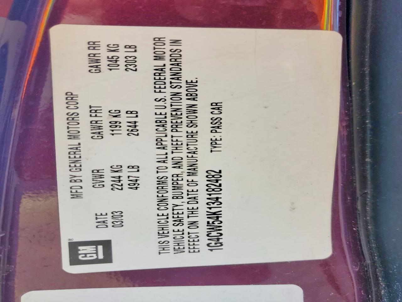 2003 Buick Park Avenue