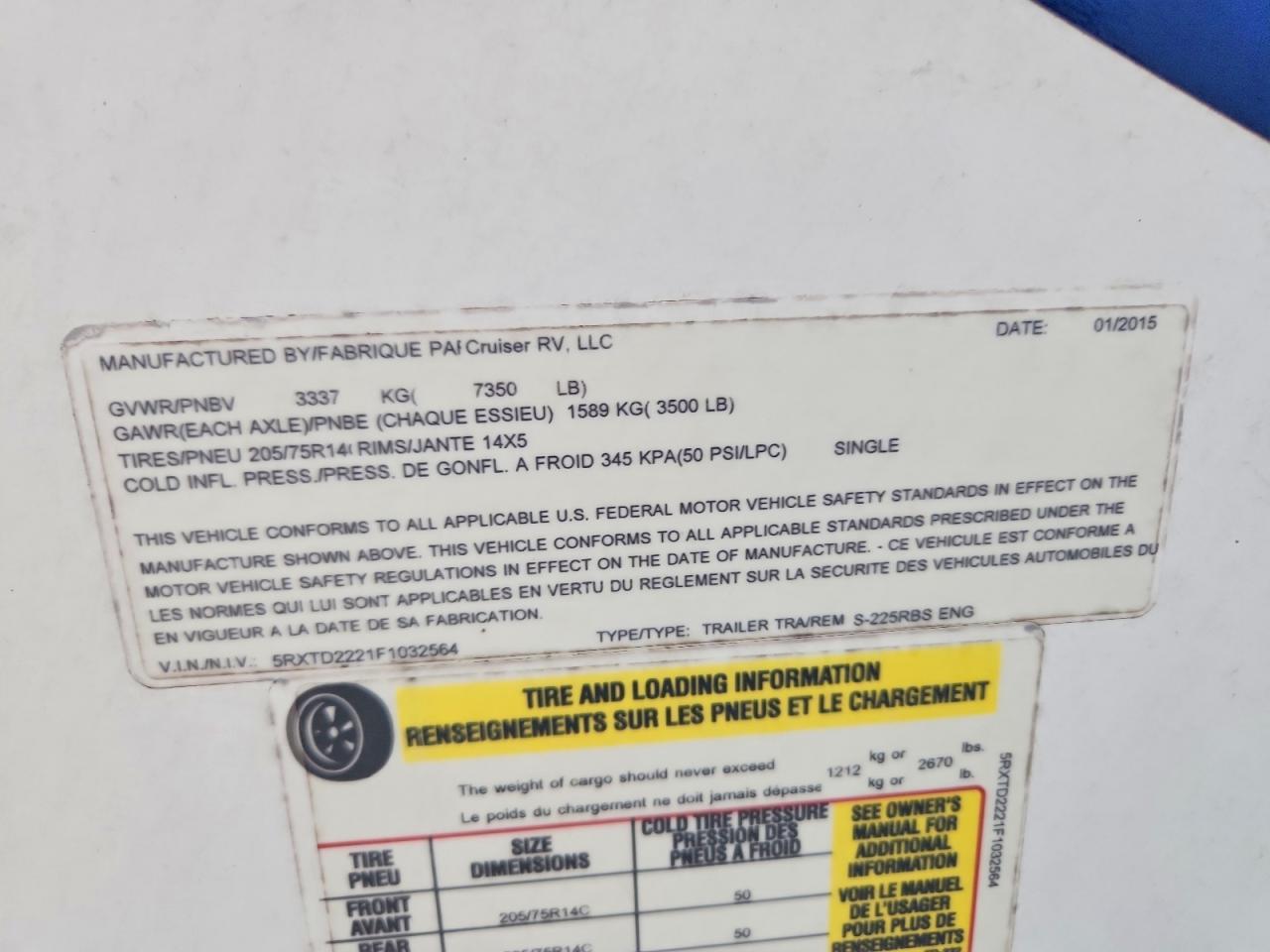 2015 Shadow Cruiser Shadow CRU-Camper