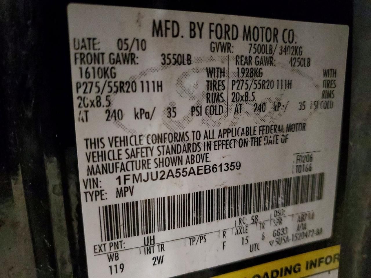 2010 Ford Expedition Limited