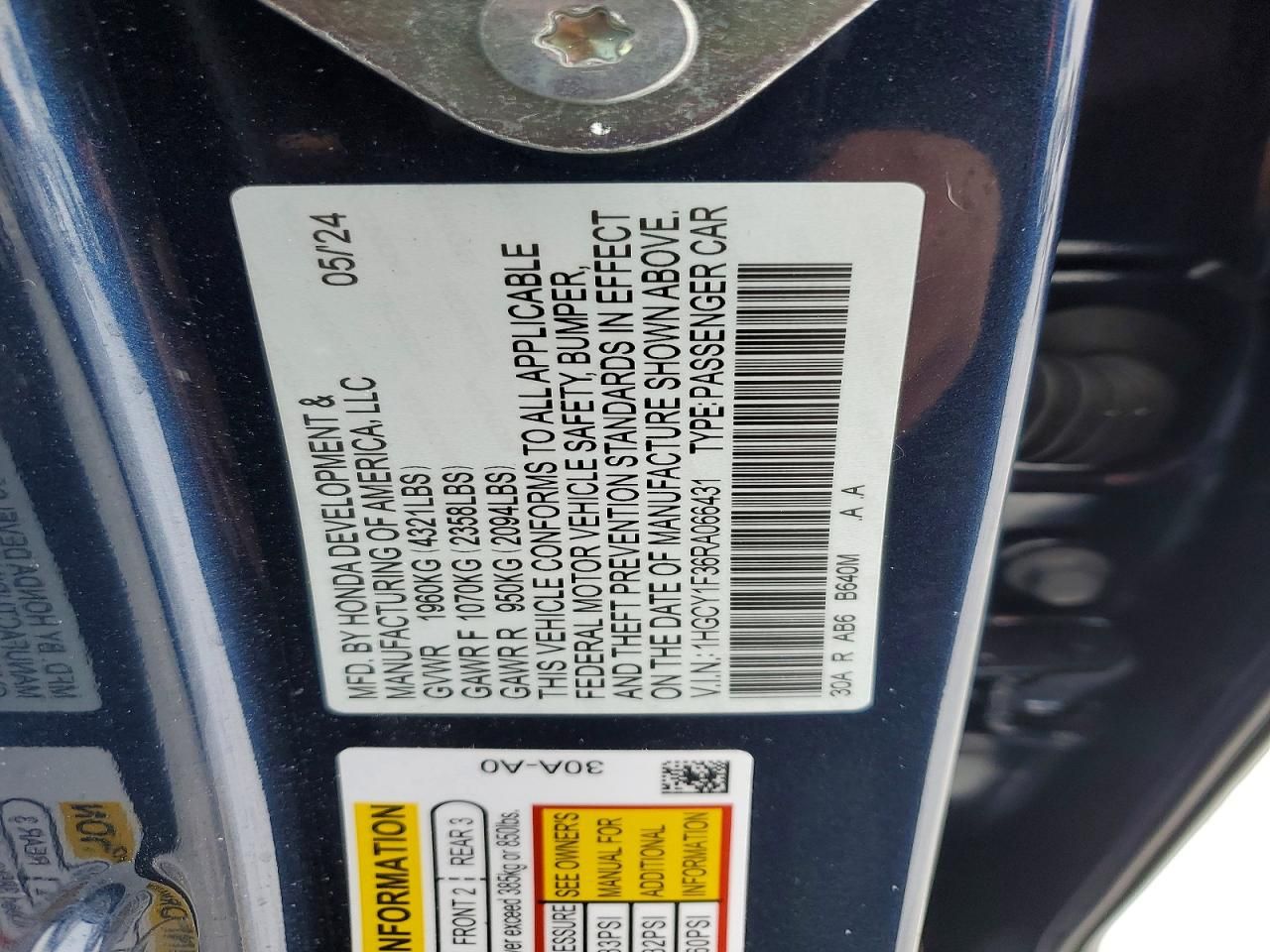 2024 Honda Accord ex