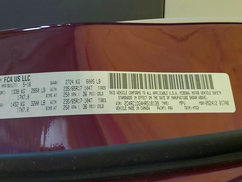 2017 Chrysler Pacifica Touring