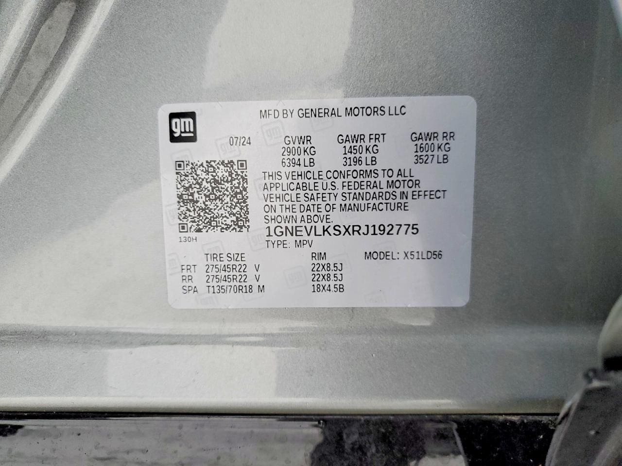 2024 Chevrolet Traverse rs