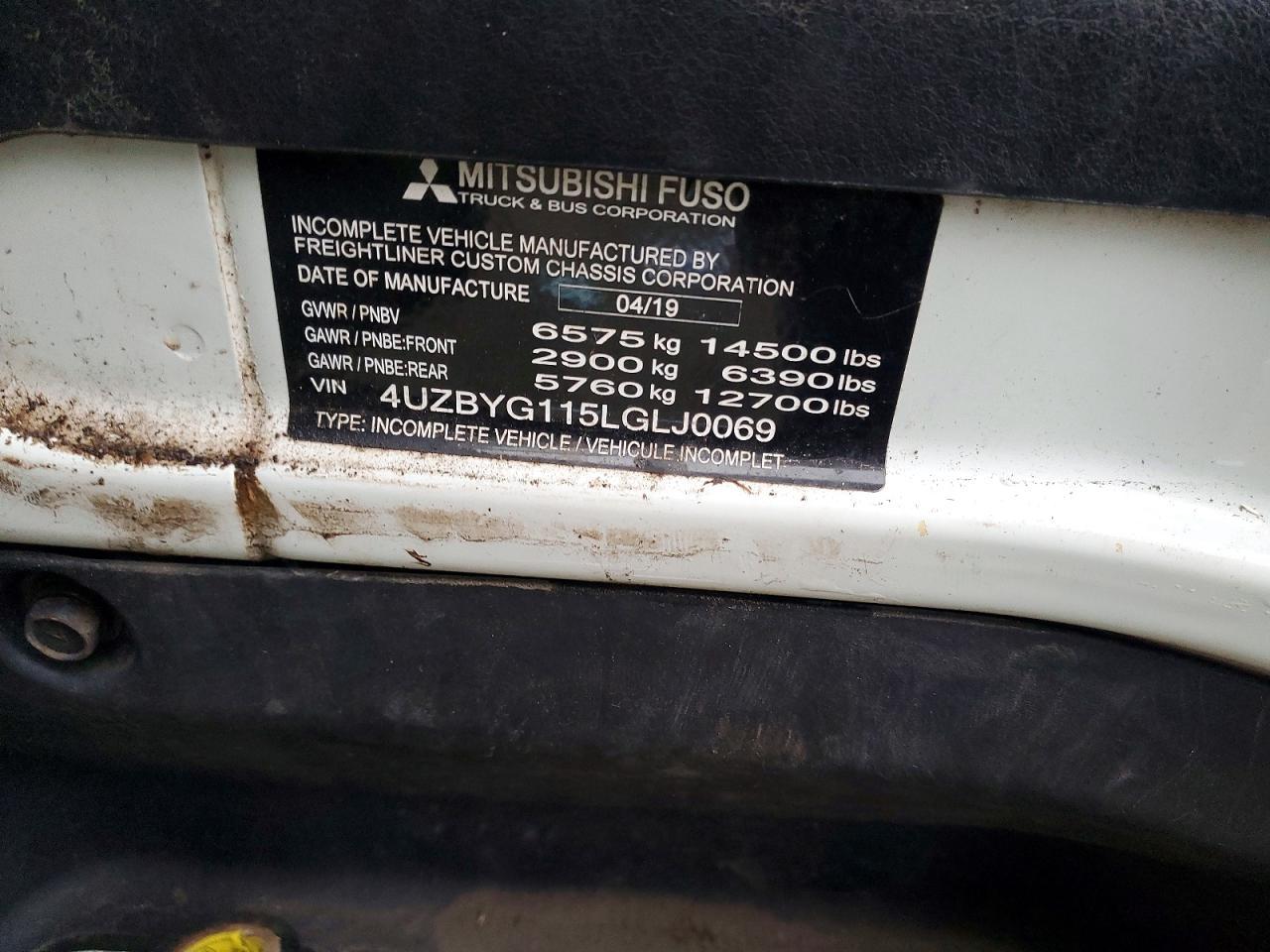 2020 Mitsubishi Fuso Truck Of  FE Feczts