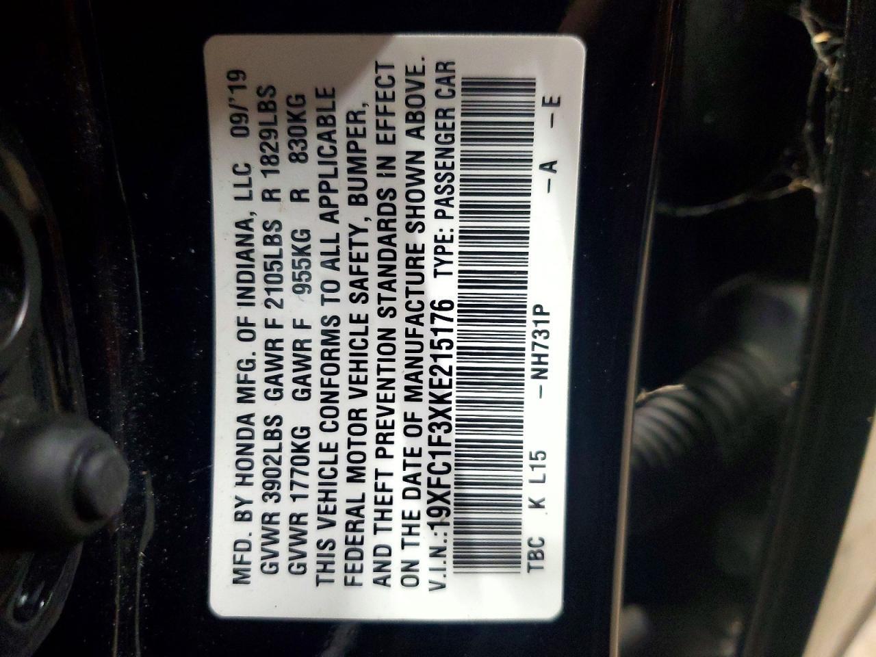 2019 Honda Civic ex