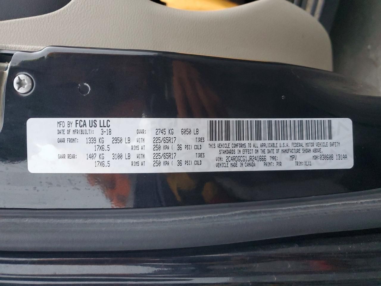 2018 Dodge Grand Caravan sxt