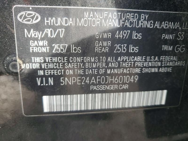 2018 Hyundai Sonata se