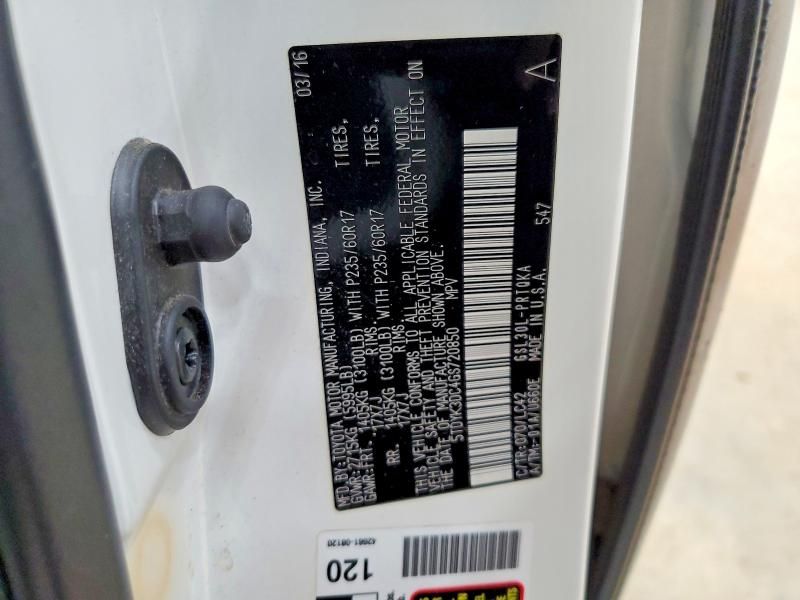 2016 Toyota Sienna xle