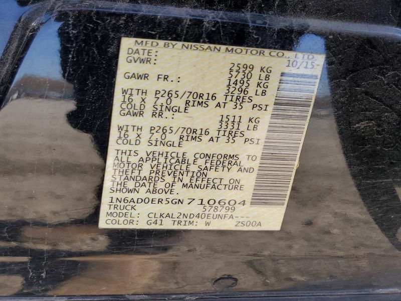 2016 Nissan Frontier