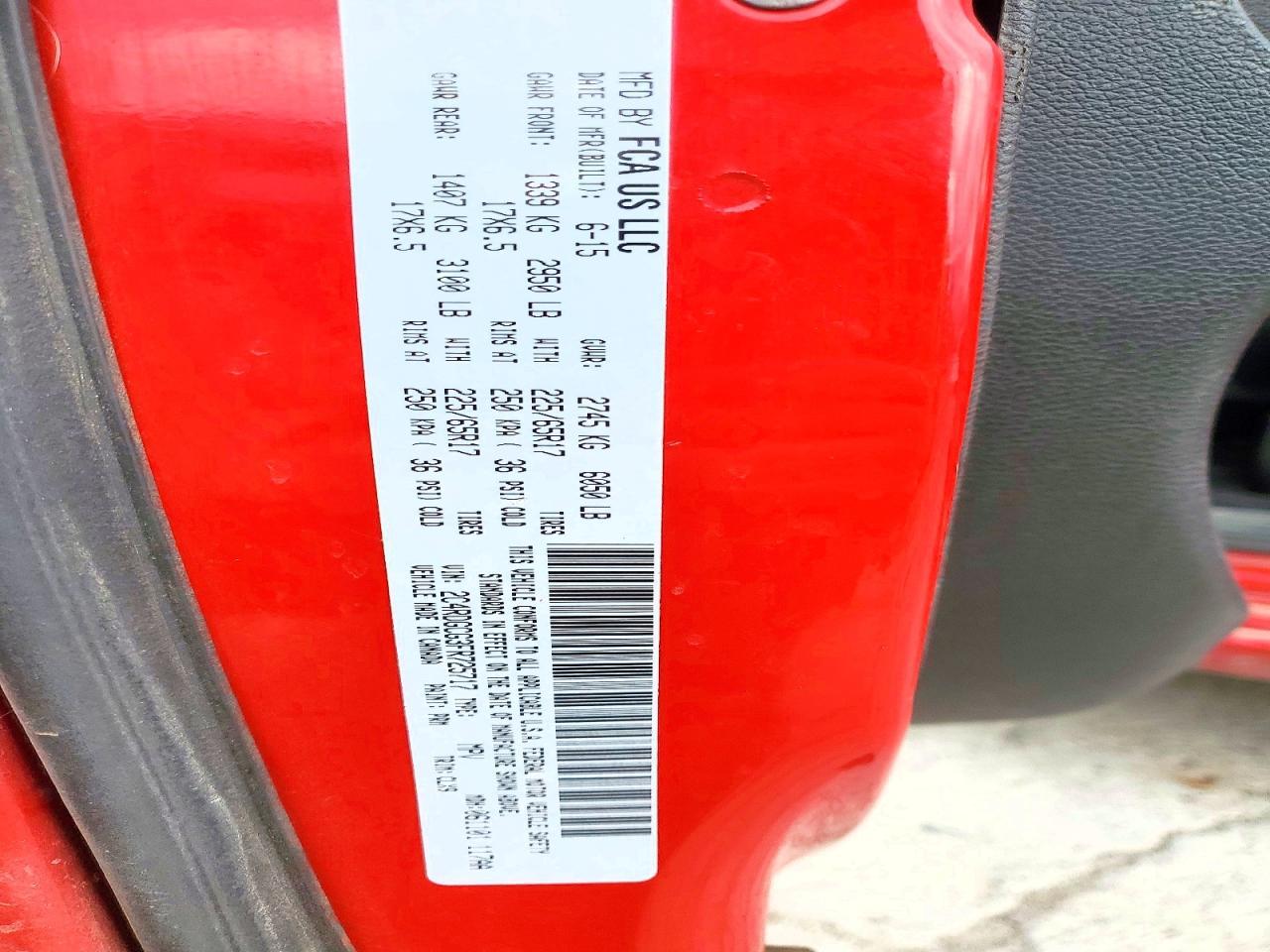 2015 Dodge Grand Caravan sxt