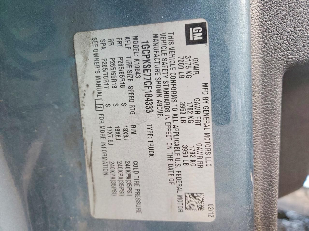 2012 Chevrolet Silverado K1500 LT