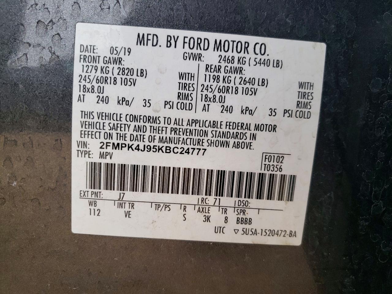 2019 Ford Edge sel