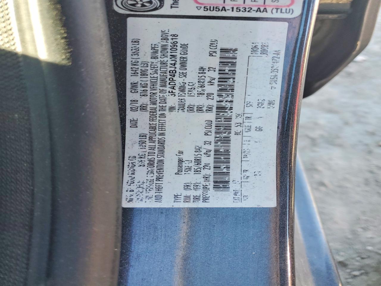 2018 Ford Fiesta se
