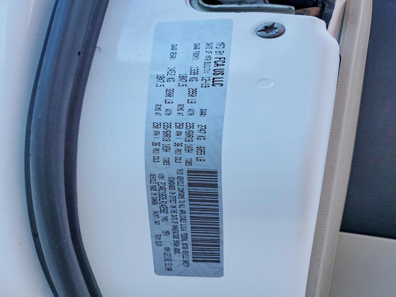 2020 Chrysler Pacifica Touring l
