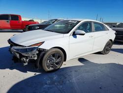 Hyundai salvage cars for sale: 2021 Hyundai Elantra Blue