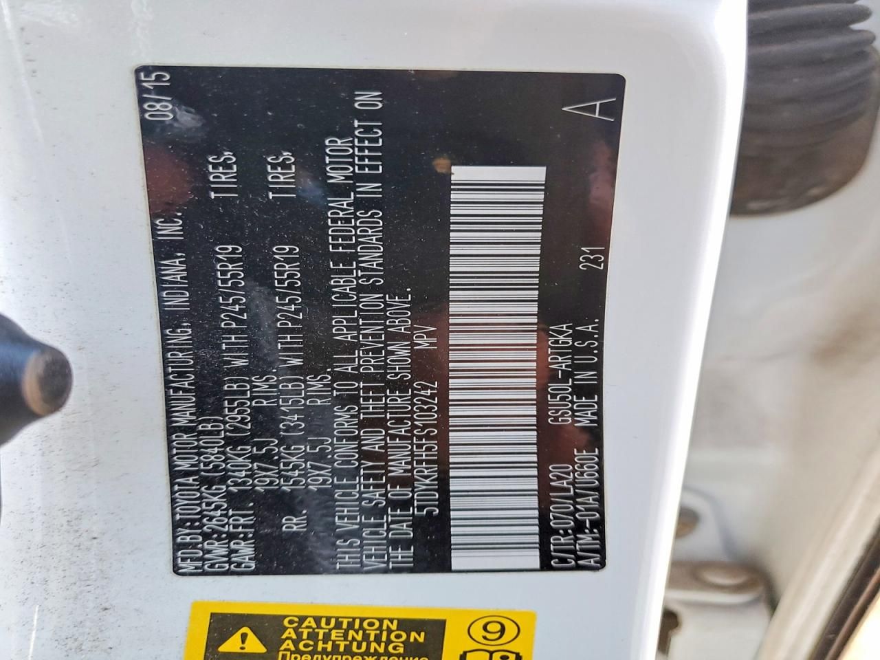 2015 Toyota Highlander Limited