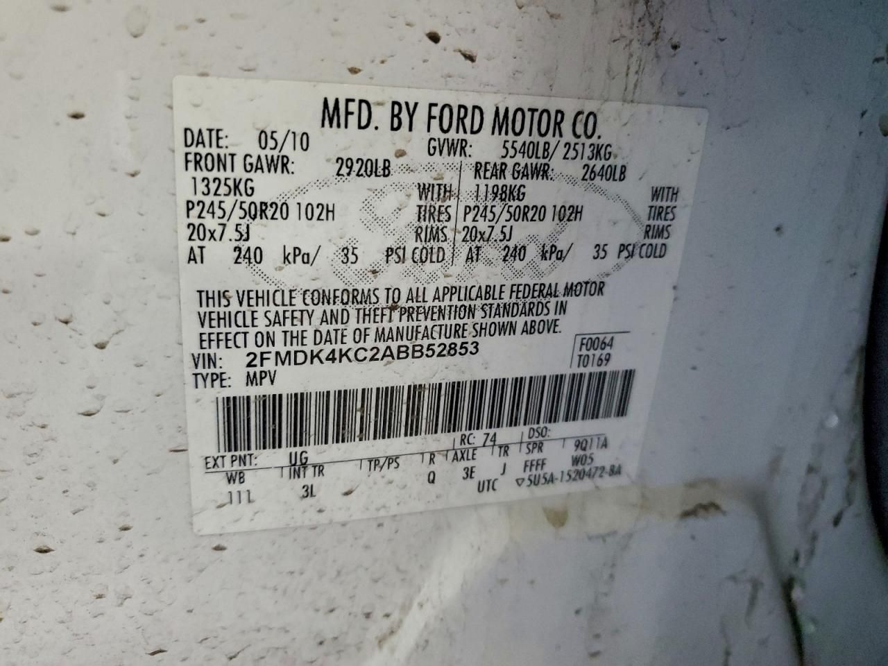 2010 Ford Edge Limited