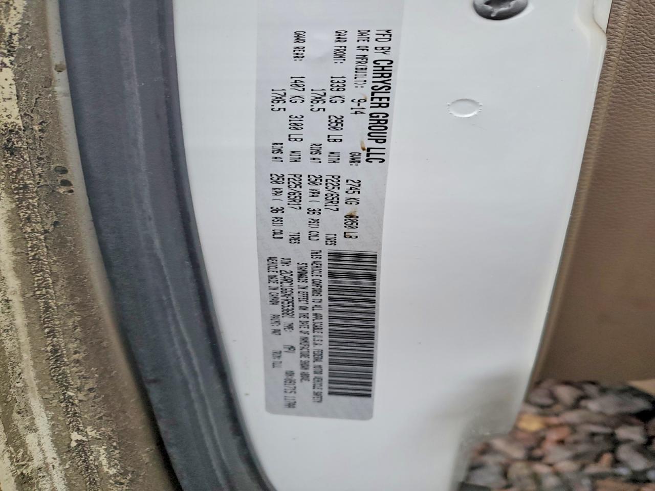 2015 Chrysler Town & Country Limited Platinum