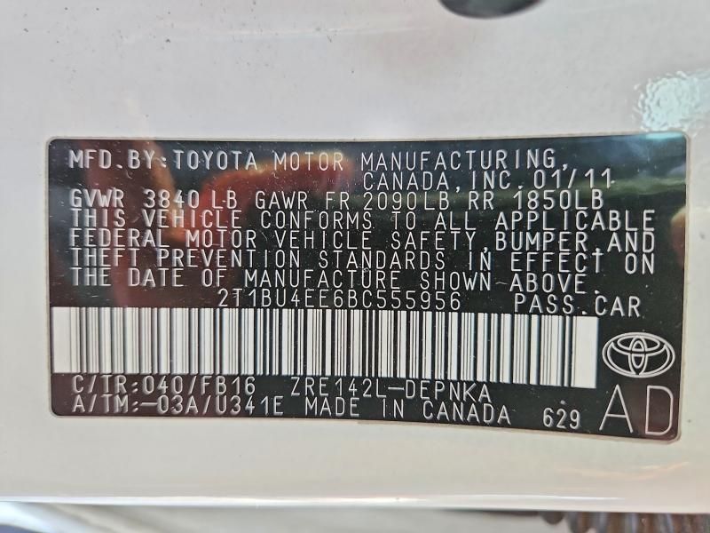 2011 Toyota Corolla Base