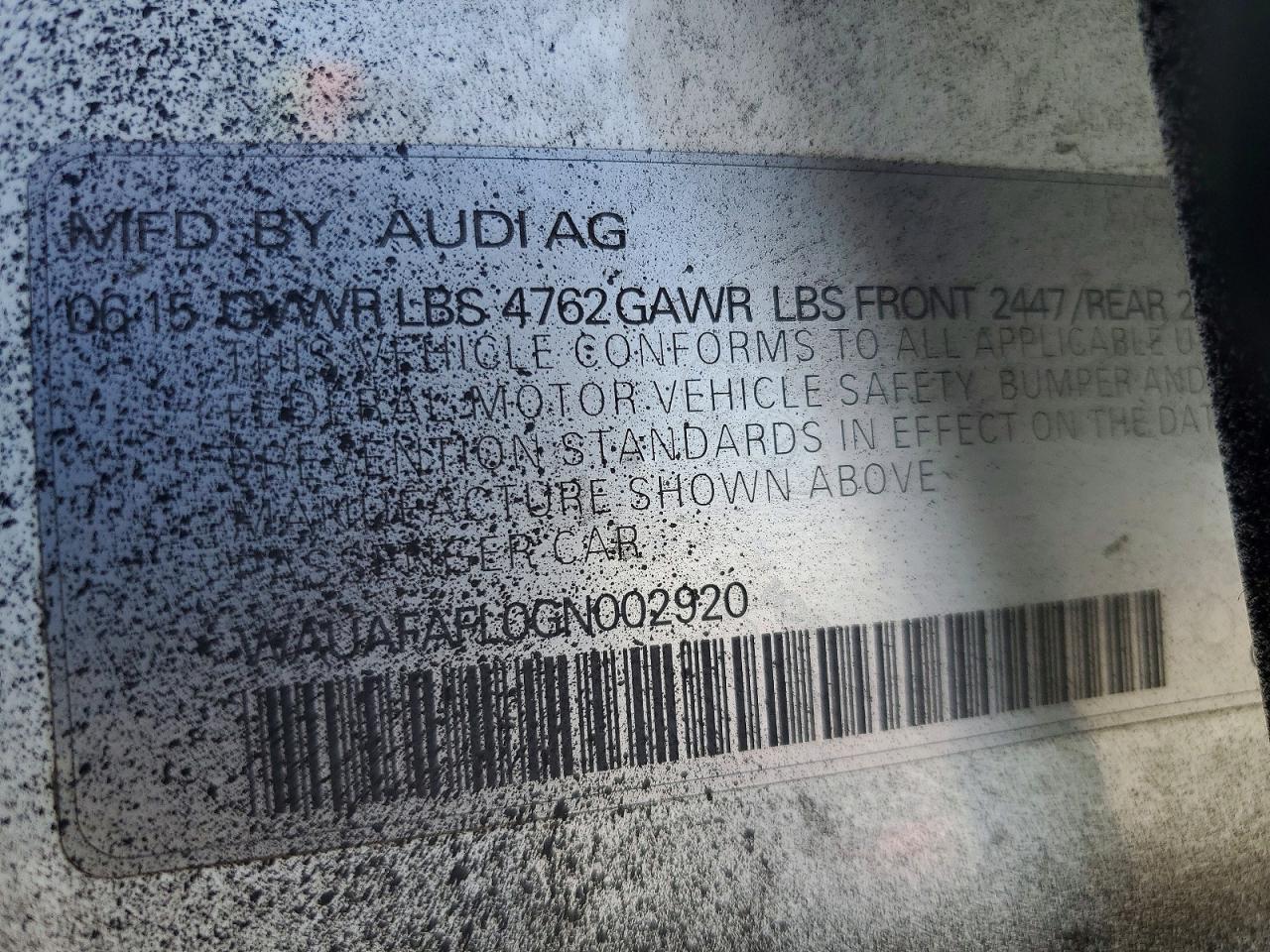 2016 Audi A4 Premium S-line