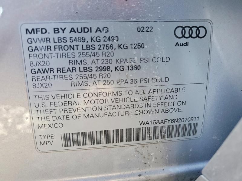 2022 Audi Q5 Sportback prm pls 45