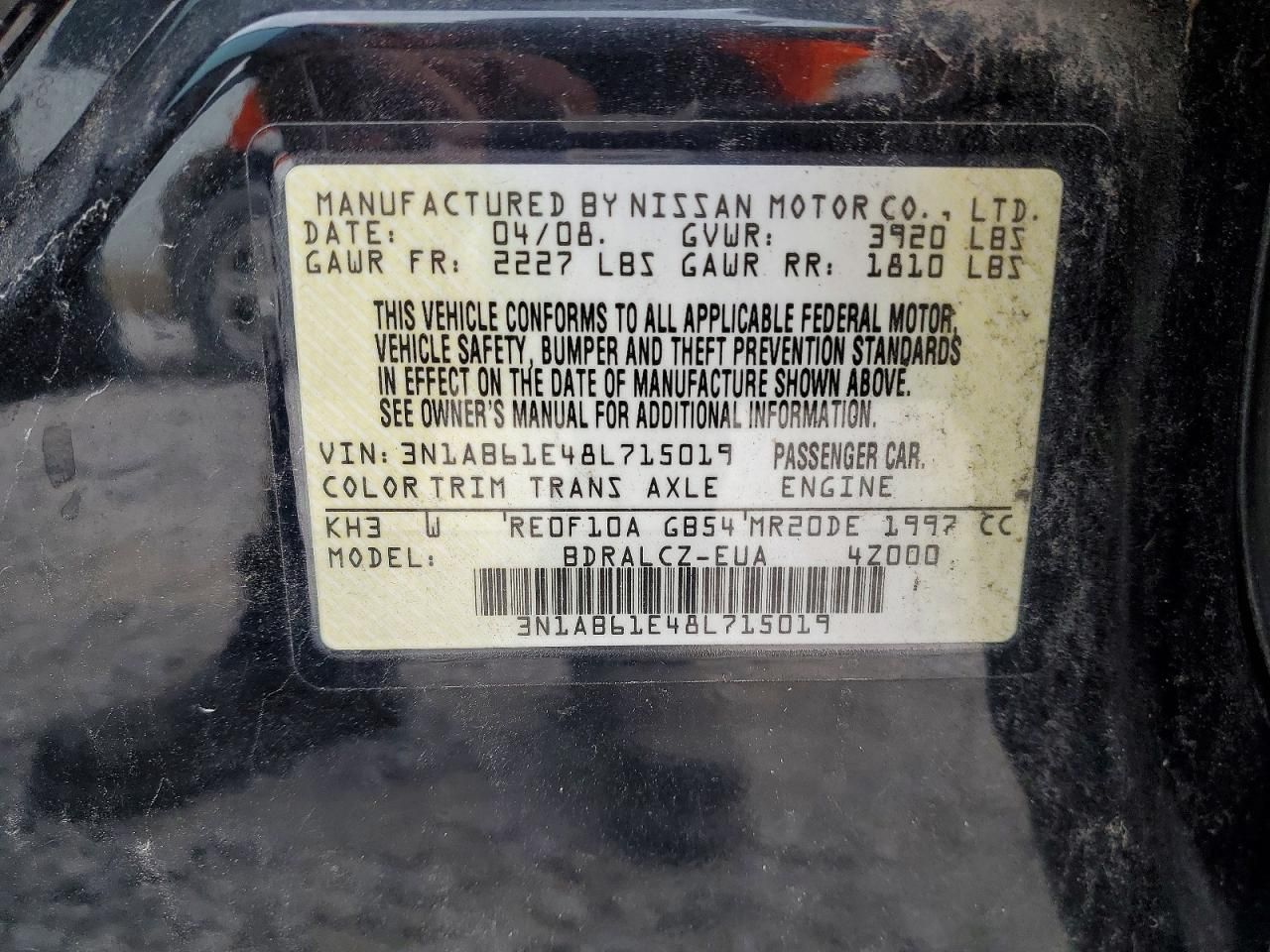 2008 Nissan Sentra 2.0