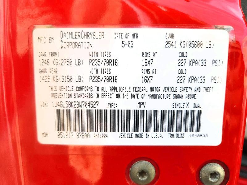 2003 Jeep Liberty Limited