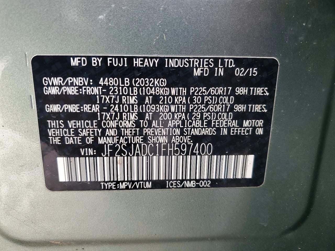 2015 Subaru Forester 2.5i Premium