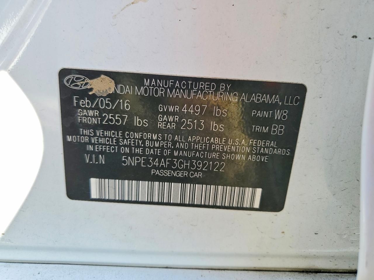 2016 Hyundai Sonata Sport