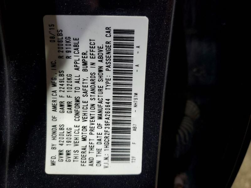 2015 Honda Accord lx