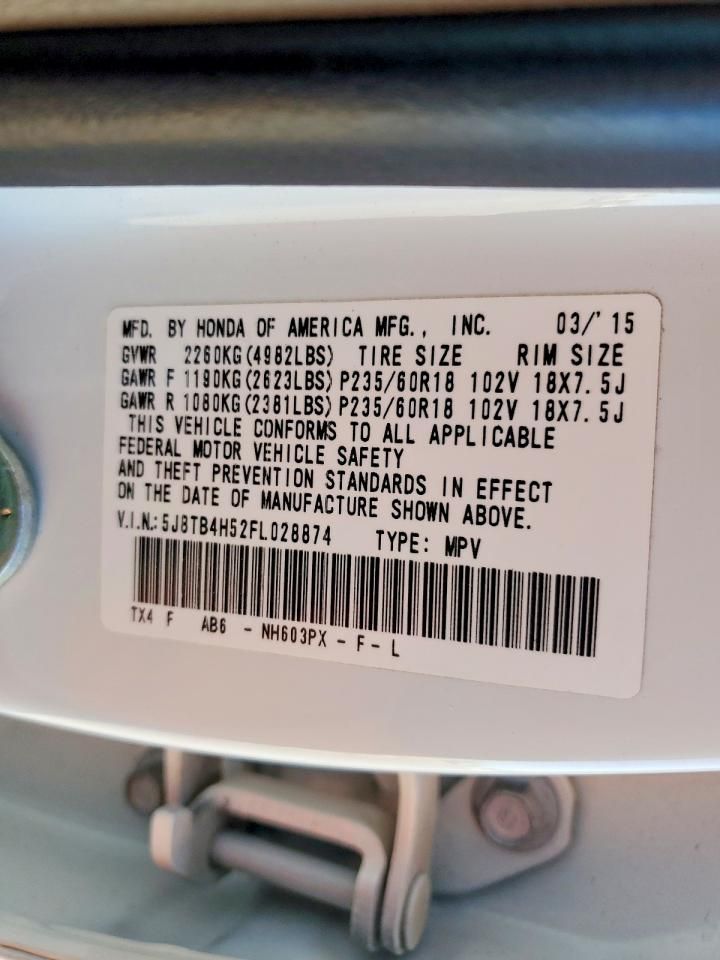 2015 Acura Rdx Technology