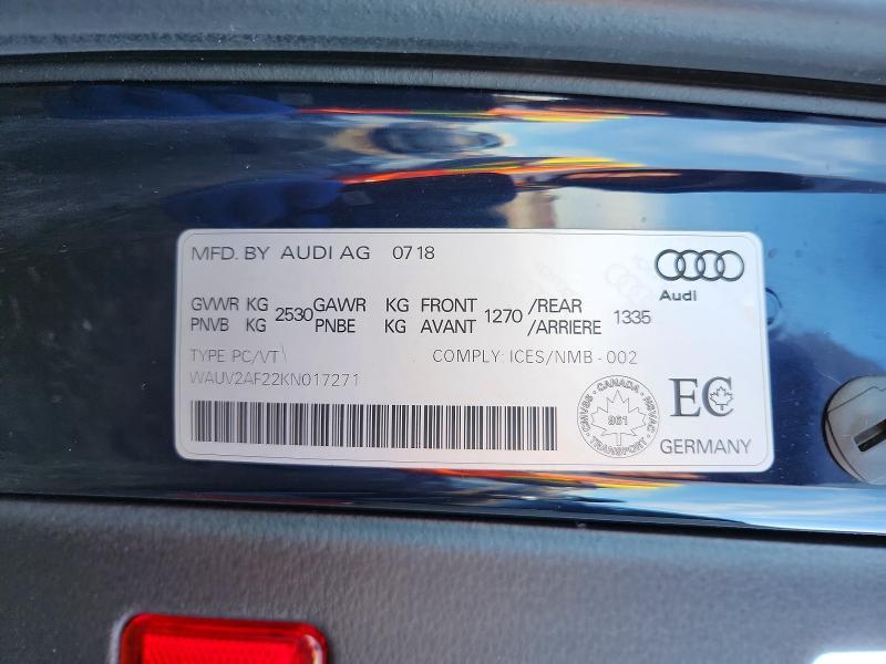2019 Audi A7 Prestige S-line