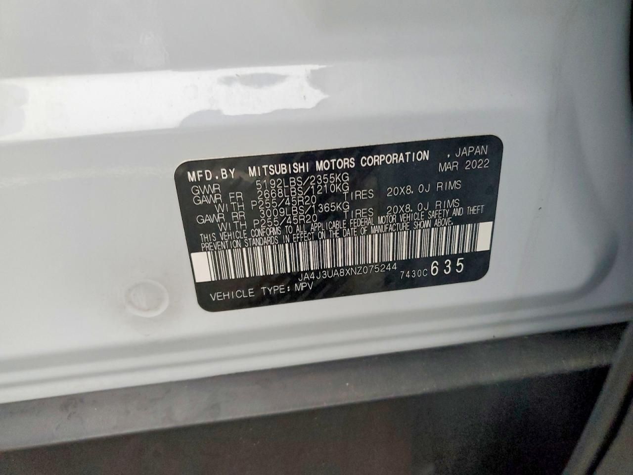 2022 Mitsubishi Outlander se