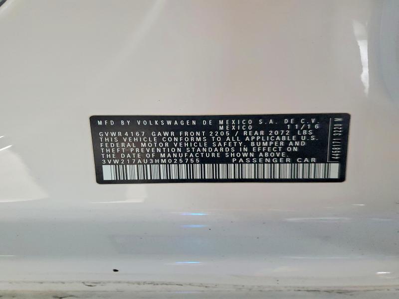 2017 Volkswagen Golf s