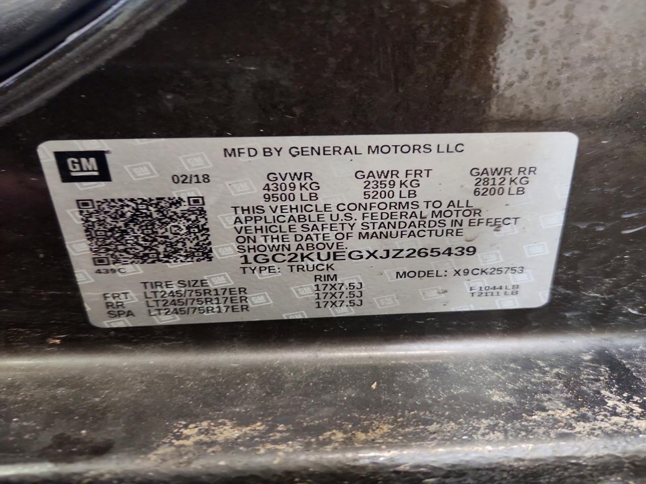 2018 Chevrolet Silverado K2500 Heavy Duty