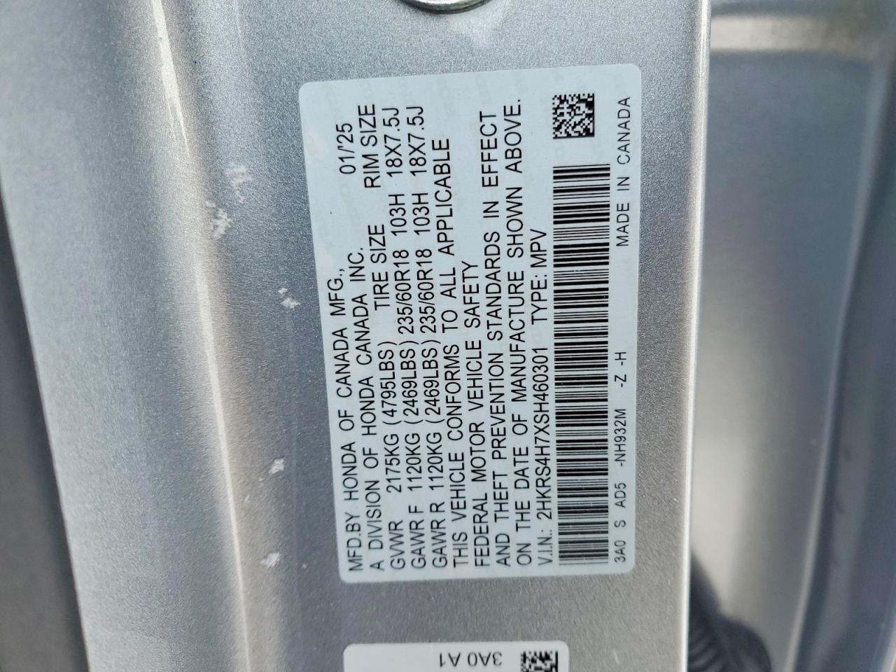 2025 Honda Cr-v exl