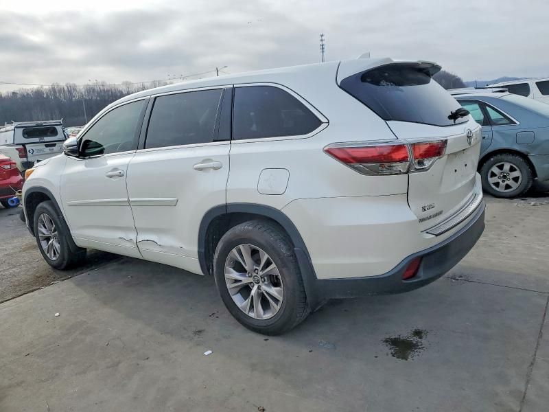 2016 Toyota Highlander le